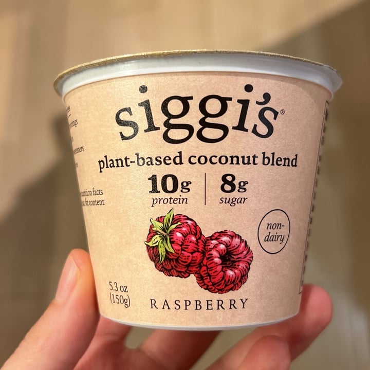 photo of siggi’s Raspberry Plant-based yogurt shared by @whyieatplants on  23 Feb 2024 - review