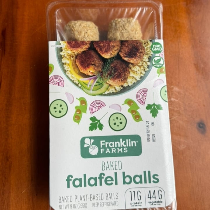 photo of Franklin Farms Baked Falafel Balls shared by @veganfoodcrazy on  06 Mar 2024 - review