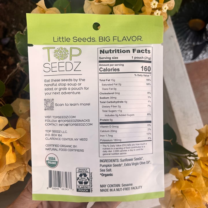 photo of Top Seedz Roasted Seeds Sea Salt shared by @bandita on  27 Sep 2025 - review