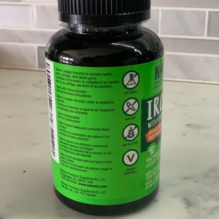 photo of Naturelo Iron with Vitamin C shared by @veganvanman on  08 May 2024 - review