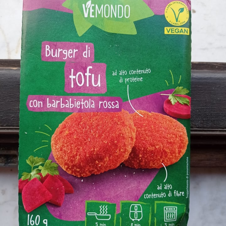 photo of Vemondo Burger Di Tofu Alla Barbabietola Rossa shared by @susberry on  01 Sep 2025 - review