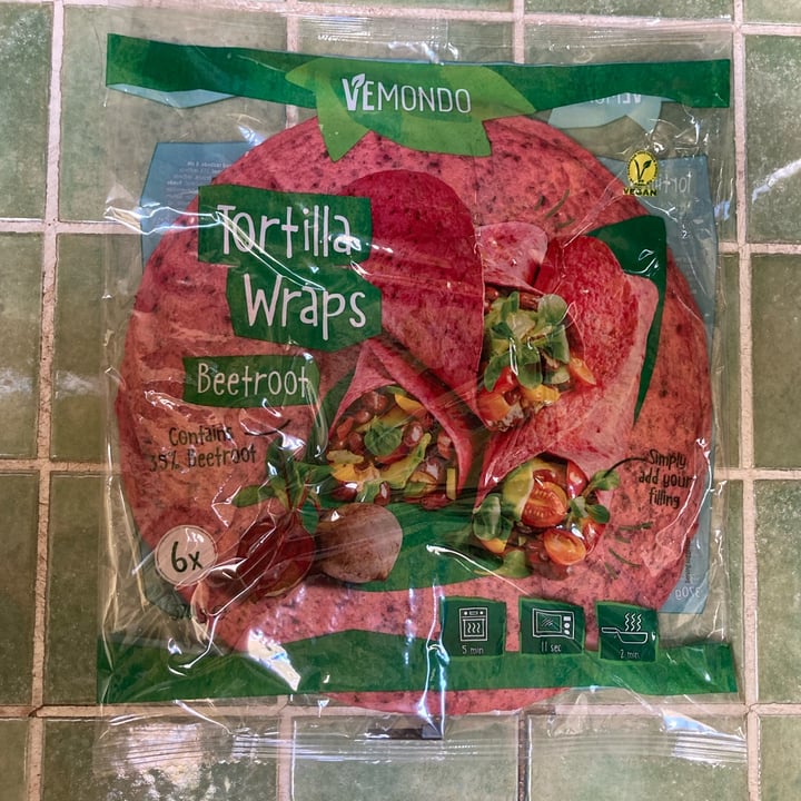 photo of Vemondo Tortilla wraps beetroot shared by @ninaintheblue on  21 Aug 2023 - review