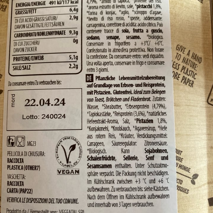 photo of Vegeatal Mordibella (Con Pistacchi Klassik) shared by @ac5drawing on  17 Apr 2024 - review