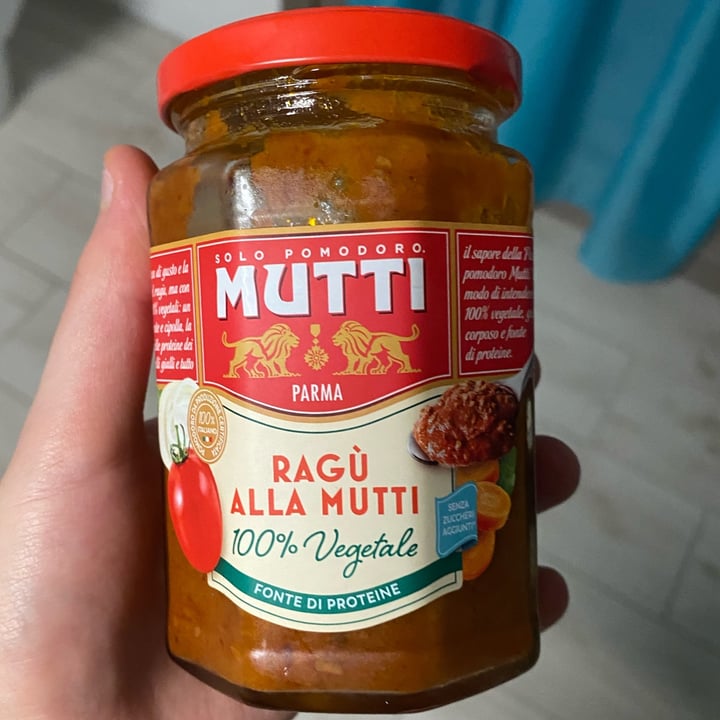 photo of Mutti Ragù Alla Mutti 100% Vegetale shared by @giorgiamk on  18 Jan 2025 - review