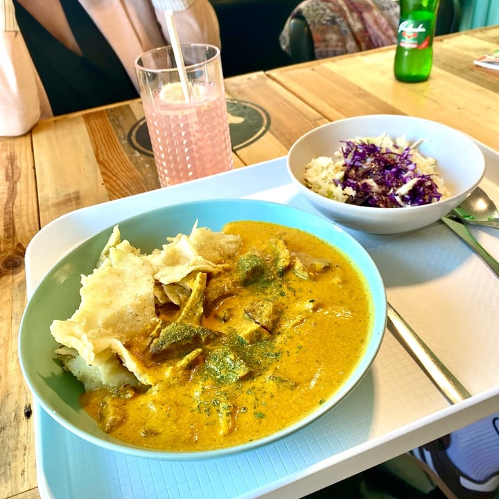photo of YES rebel bites bistro Daily meal - Grilled seitan in sauce and homemade “mlinci” with pumpkin seed oil shared by @itsanavi on  26 May 2025 - review
