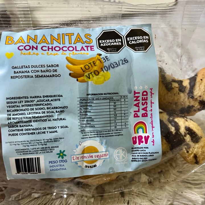 photo of Un Rincón Vegano Bananitas con chocolate shared by @vegandann on  29 Sep 2025 - review