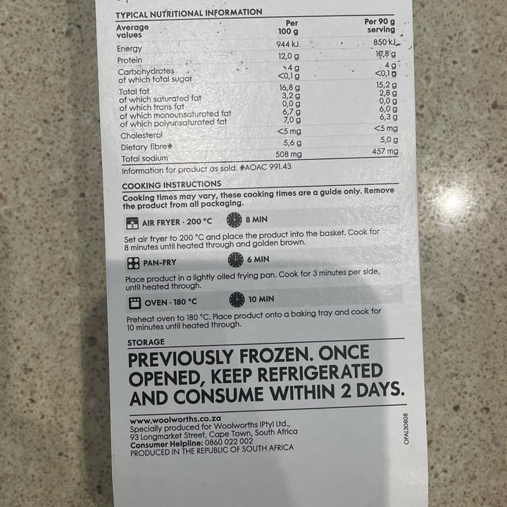 photo of Woolworths Food plantlove tofu burgers shared by @nadsb on  23 Sep 2024 - review