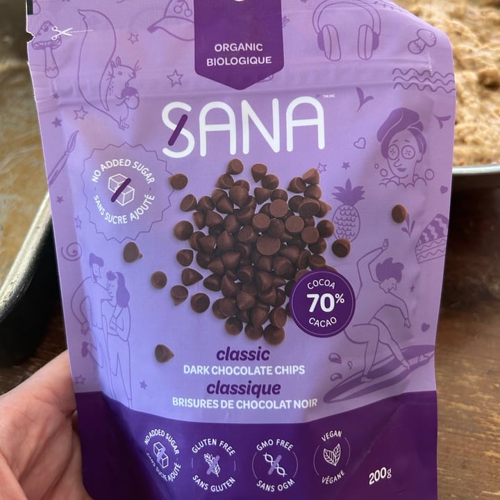 photo of Sana Dark chocolate chips classic and organic shared by @maryanarch on  04 May 2024 - review