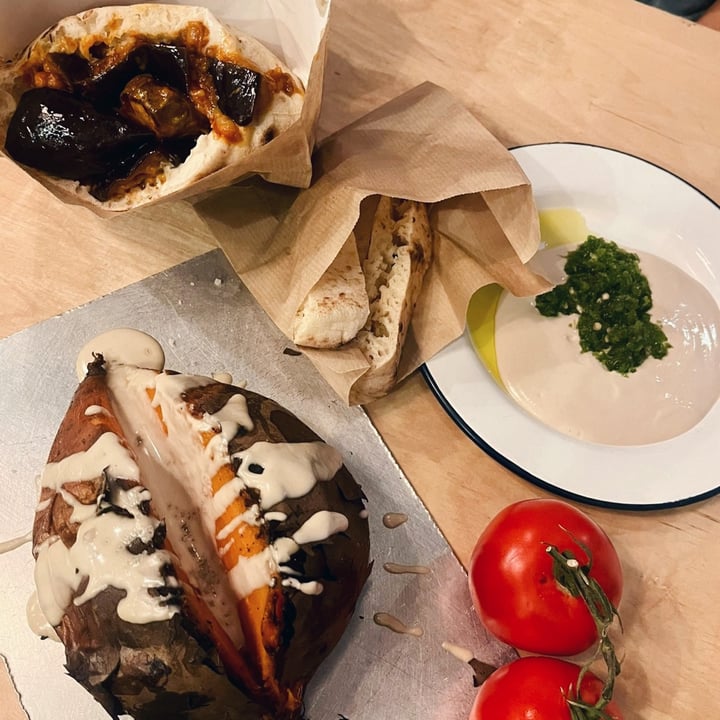 photo of Miznon Pita And Sweet Potato from the oven shared by @veggabi on  23 Sep 2024 - review