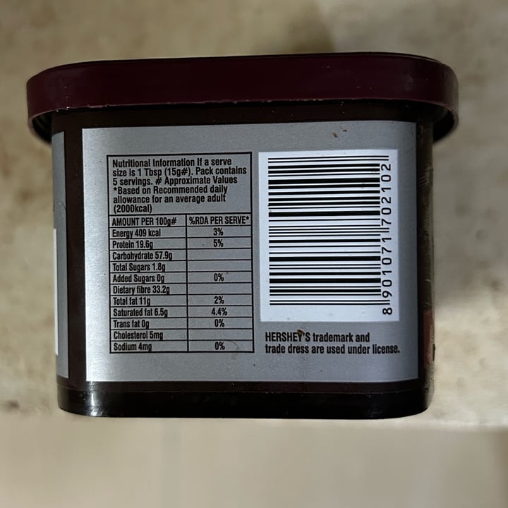 photo of Hershey's Cocoa powder shared by @plantbasedratna on  06 Jun 2024 - review