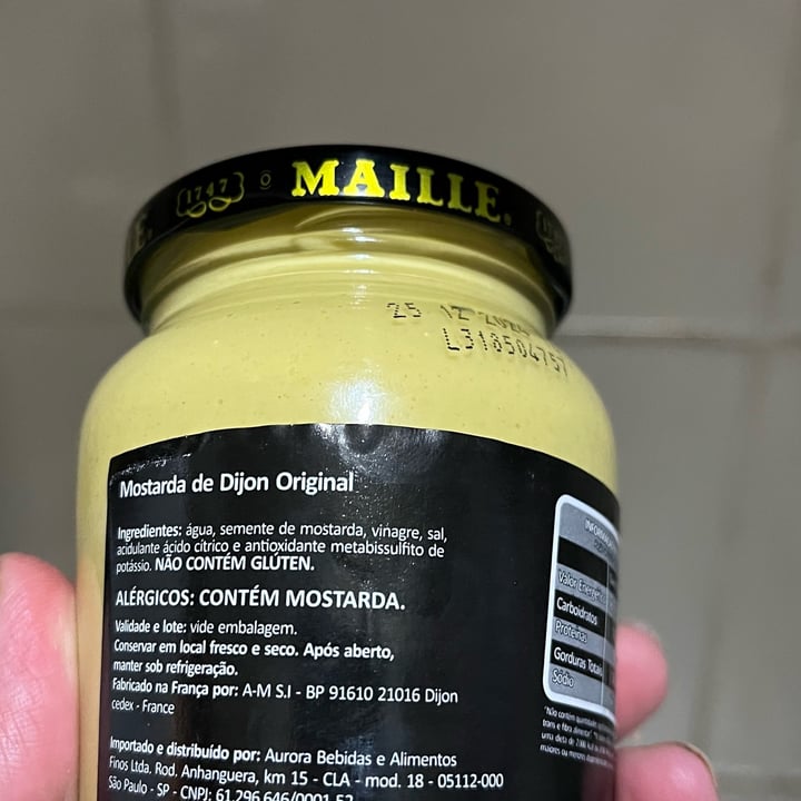 photo of Maille Dijon Originale shared by @clarinha012356789 on  09 Jan 2024 - review