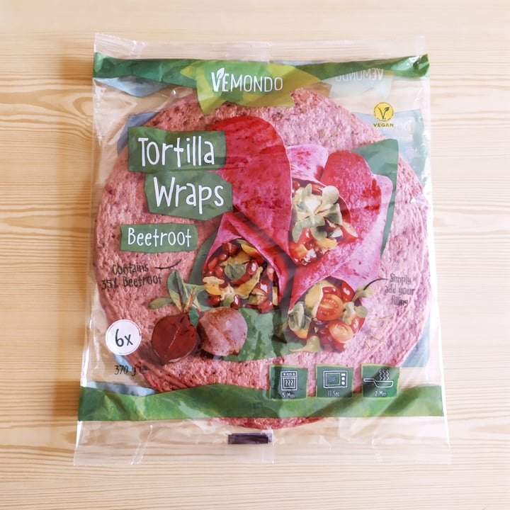 photo of Vemondo Tortilla wraps beetroot shared by @rominaguch on  14 Oct 2023 - review