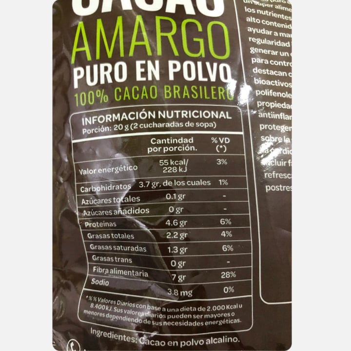 photo of Dicomere Cacao Amargo Puro en Polvo shared by @laraconi on  16 Apr 2024 - review