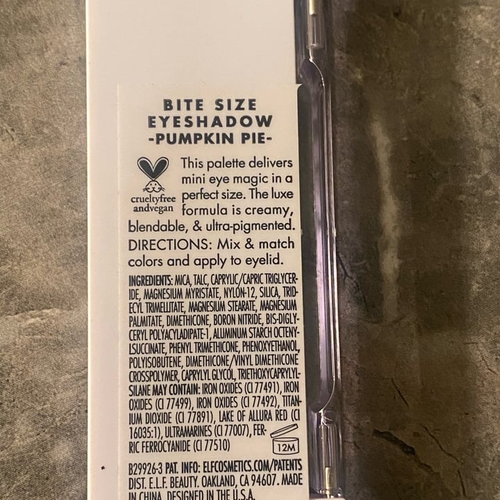 photo of e.l.f. Cosmetics Bite Size Eyeshadow / Pumpkin Pie shared by @rogerfriday on  18 Sep 2023 - review