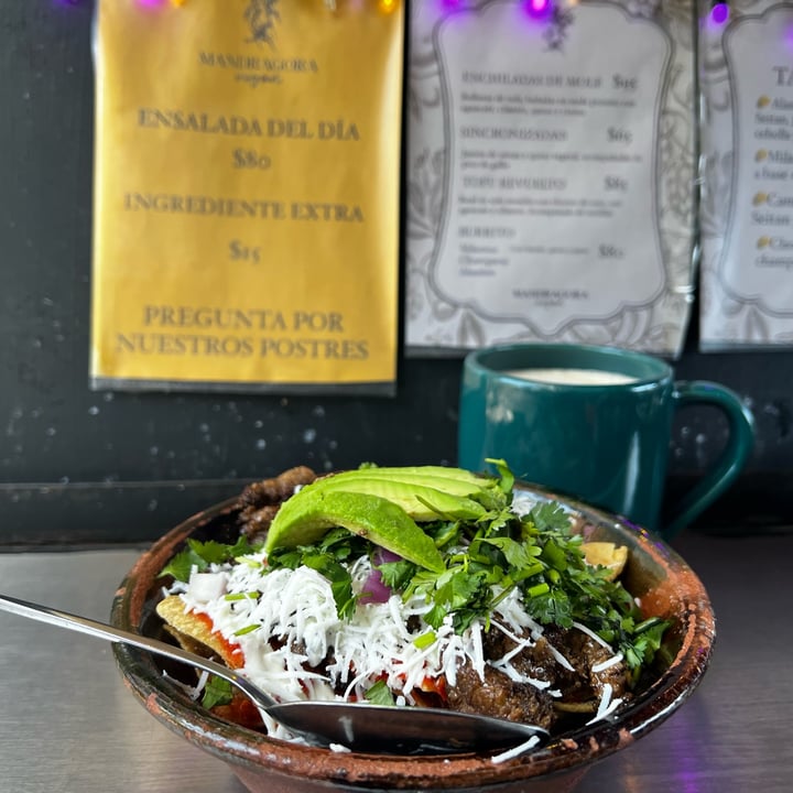 photo of Mandragora Vegan Chilaquiles Rojos De Asada shared by @fanina on  23 Dec 2023 - review