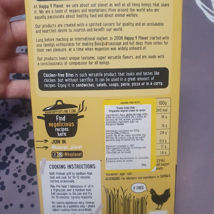 photo of Happy V Planet Chicken free bites shared by @davidganja on  19 Oct 2023 - review