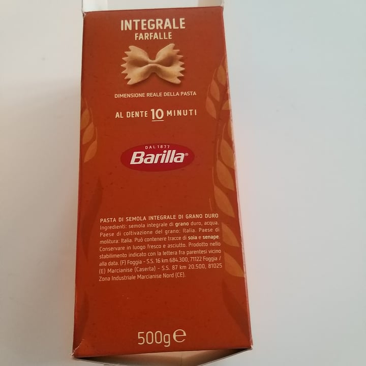 photo of Barilla Farfalle integrali shared by @alvi2957 on  30 Mar 2024 - review