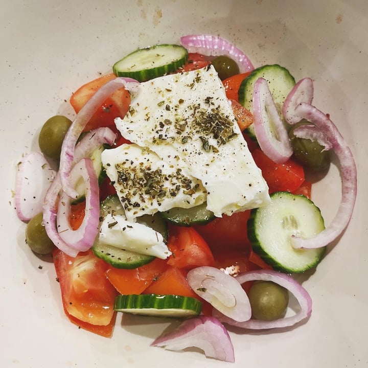 photo of GOJI Vegan Hotel Greek Salad shared by @veganhaven on  04 Oct 2023 - review