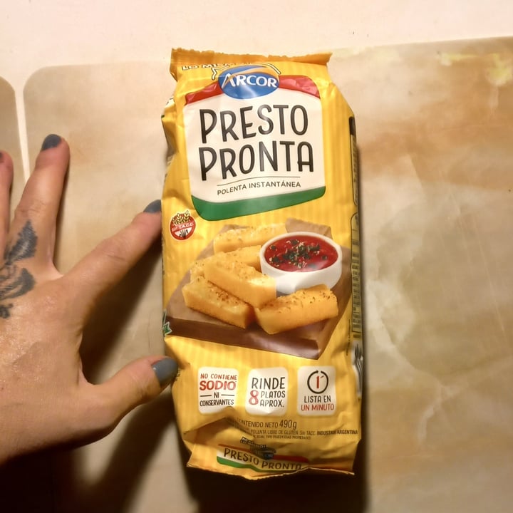 photo of Presto Pronta Polenta shared by @vforvegan on  19 Apr 2024 - review