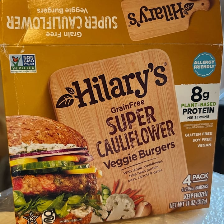 Hilary's Super Cauliflower Veggie Burgers Review abillion