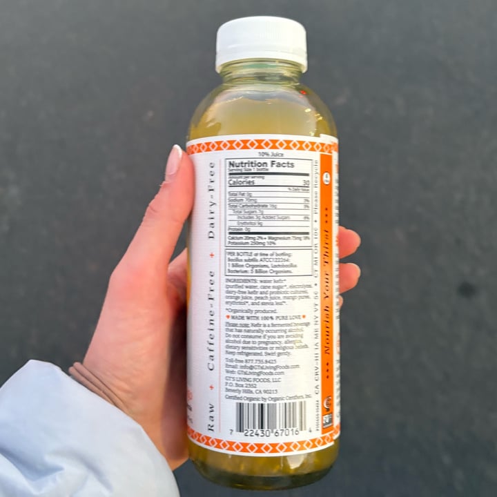photo of Agua de kefir Orange Peach Mango shared by @claudiad on  27 Jan 2025 - review