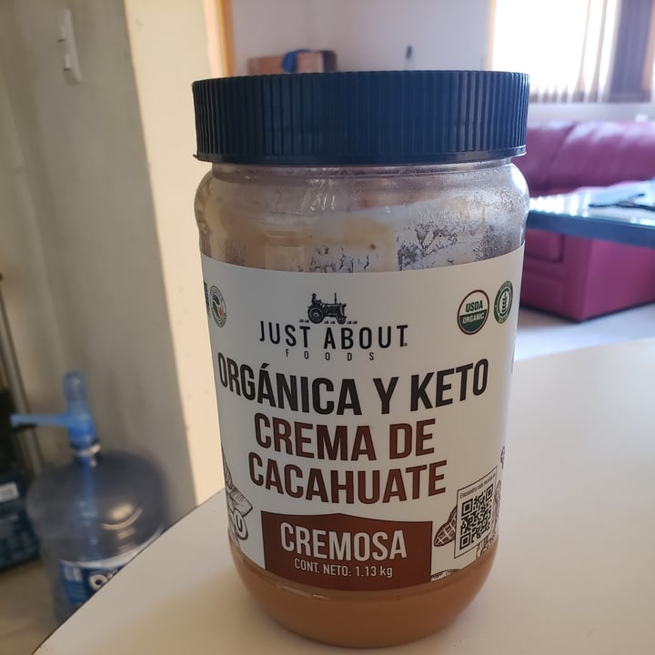 photo of Just About Foods Orgánica y Keto Crema de Cacahuate shared by @clod86 on  28 Aug 2023 - review