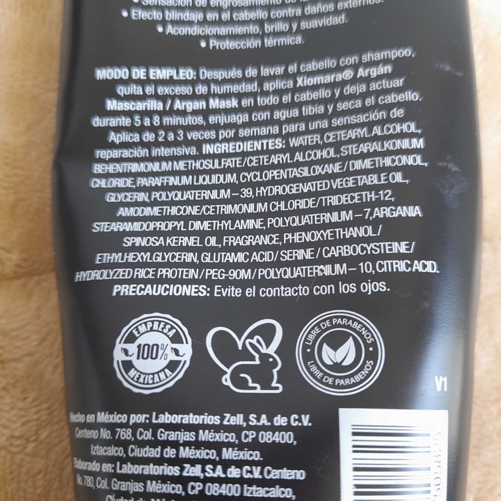 photo of Xiomara profesional mascarilla capilar shared by @pilina on  14 Apr 2025 - review