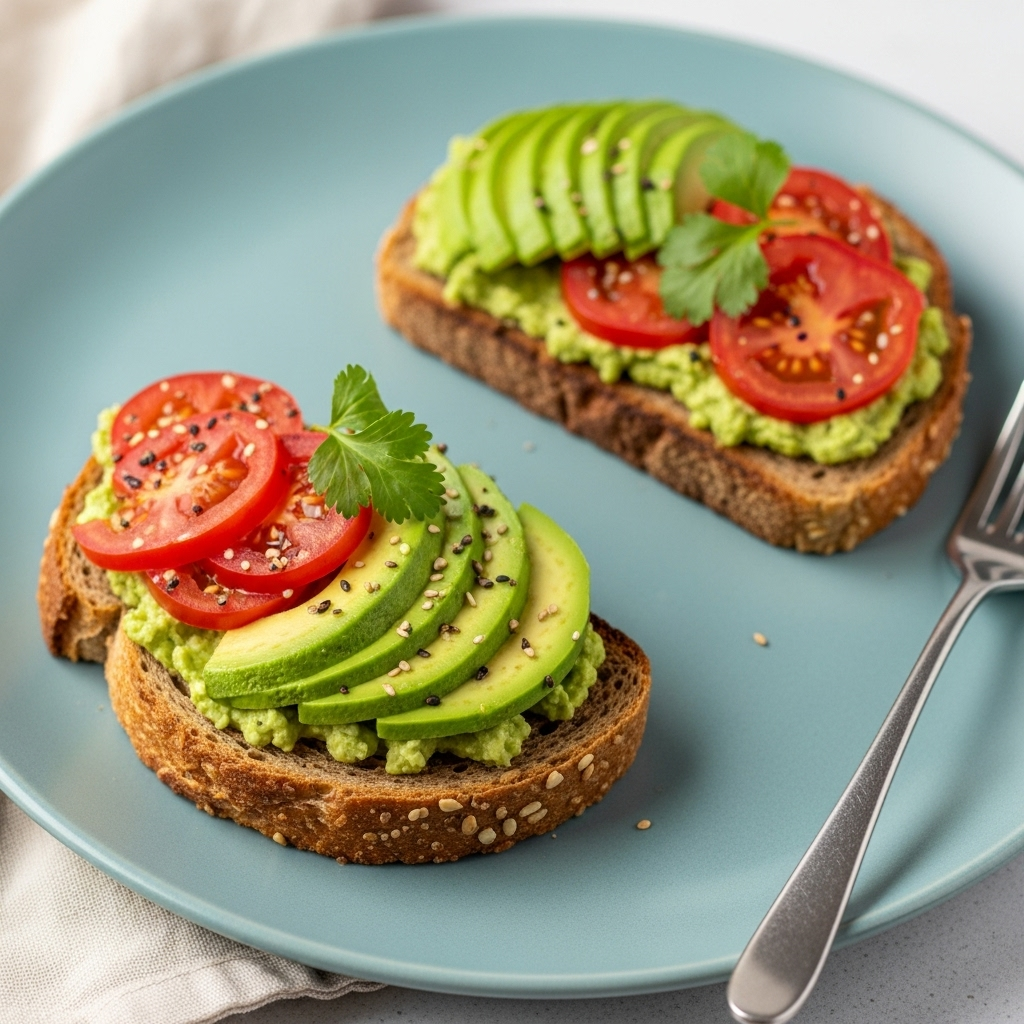 Another view of Creamy Vegan Avocado Toast