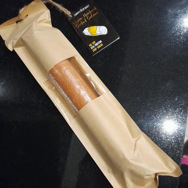 Happy V Vegan Hardwood Smoked Salami Review abillion