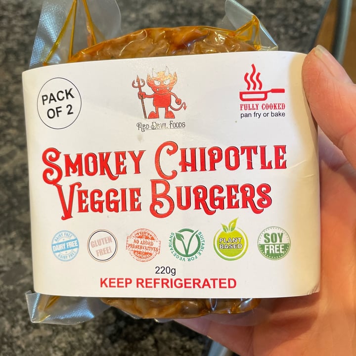 photo of Red Devil Foods Smokey Chipotle Veggie Burgers shared by @jainnaba on  03 Sep 2023 - review