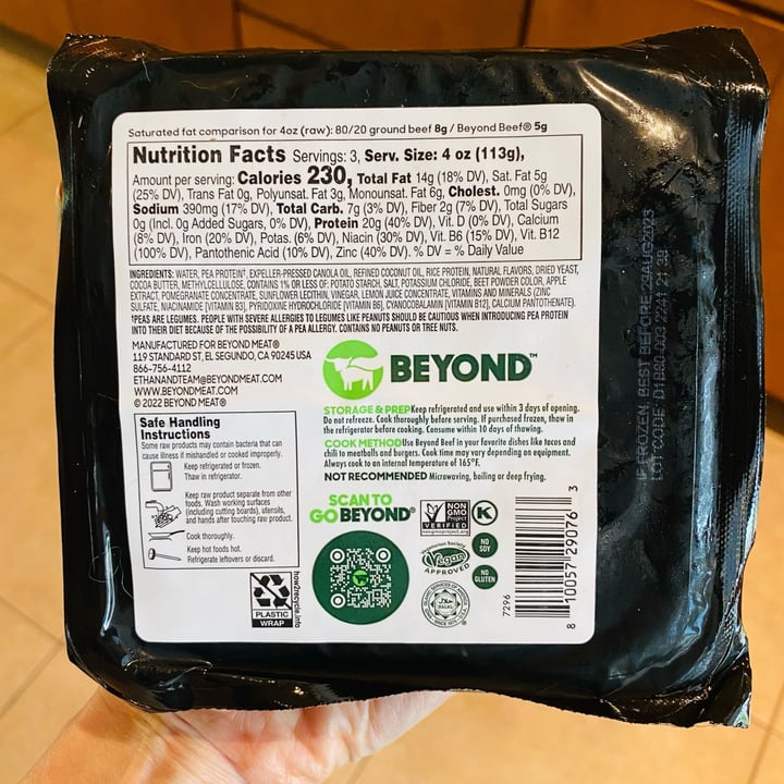 photo of Beyond Meat Beyond Beef Plant-Based Ground 20G shared by @beckyyy on  12 Sep 2023 - review