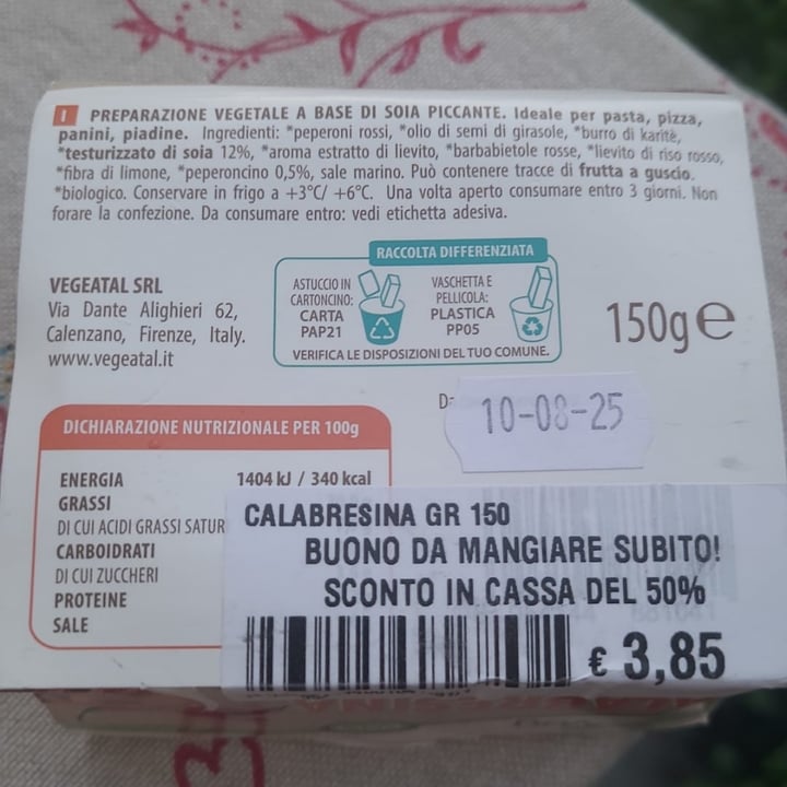 photo of Gioia Veg calabresina shared by @luna27 on  16 Aug 2025 - review