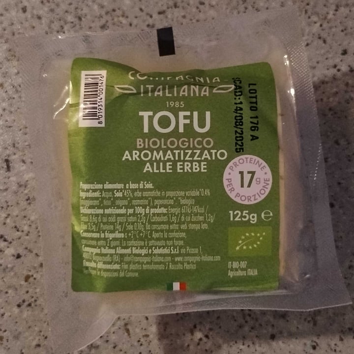 photo of Compagnia Italiana tofu aromatizzato alle erbe shared by @laverbena on  28 Aug 2025 - review