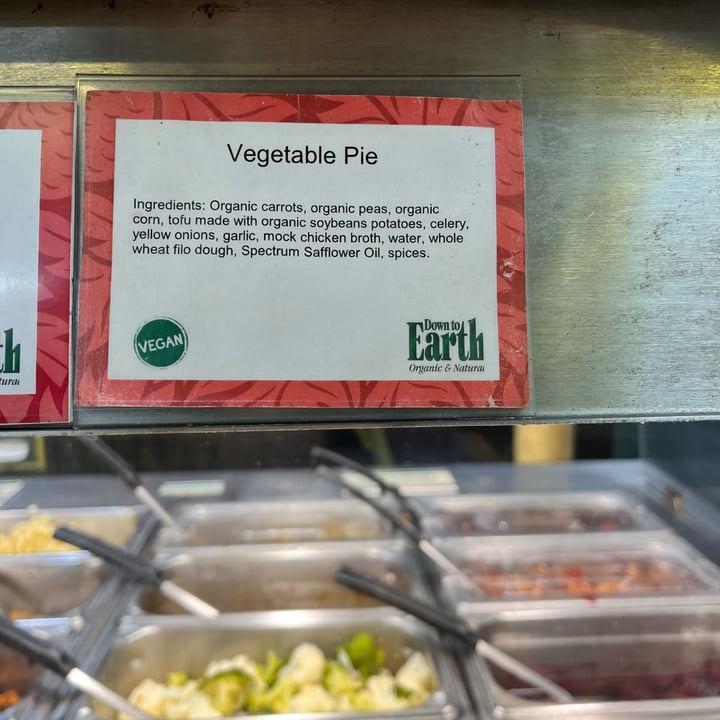 photo of Down to Earth Organic & Natural - Kapolei Vegetable Pie shared by @bandita on  20 Feb 2024 - review