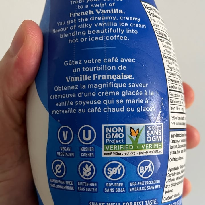 photo of Califia Farms Coffee Whitener with Almond Beverage - French Vanilla Flavour shared by @louisg on  27 Sep 2025 - review