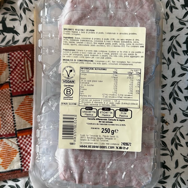 photo of Heura Macinato Vegetale shared by @silviadmb on  14 Dec 2024 - review