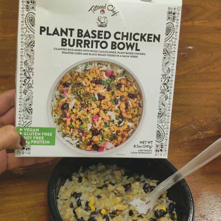 photo of Tattooed Chef plant based chicken burrito bowl shared by @cinemaspinach on  20 Sep 2023 - review