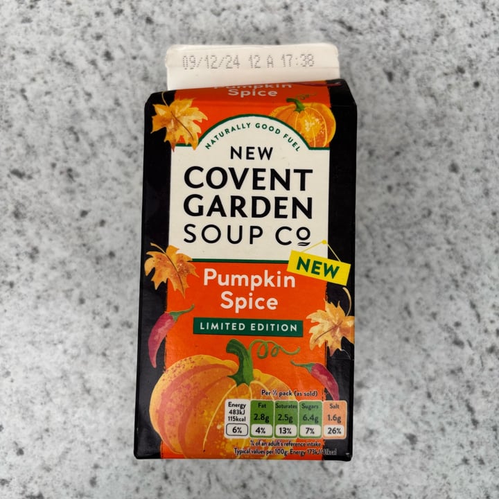 photo of New Covent Garden Soup Co Pumpkin Spice shared by @bolpar12 on  10 Nov 2024 - review