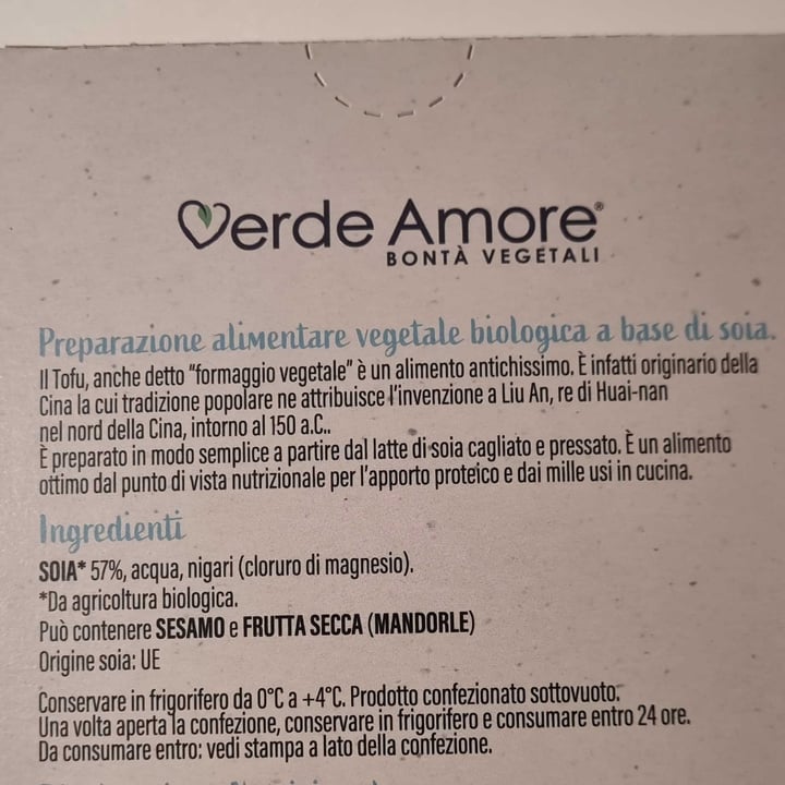 photo of Verde Amore tofu al naturale bio shared by @darkessa on  21 May 2024 - review