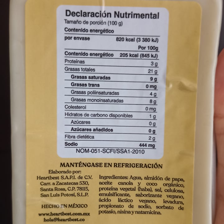 photo of Heartbest Queso sabor manchego shared by @nellyme on  25 Jun 2024 - review