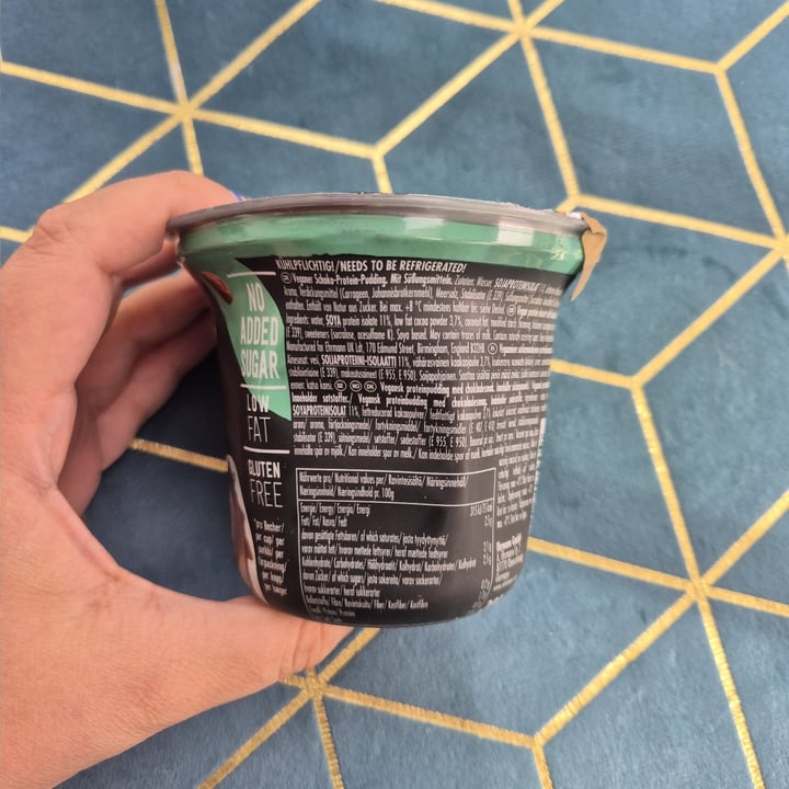 photo of Ehrmann High protein vegan chocolate flavour pudding shared by @enkelvegan on  07 Oct 2025 - review