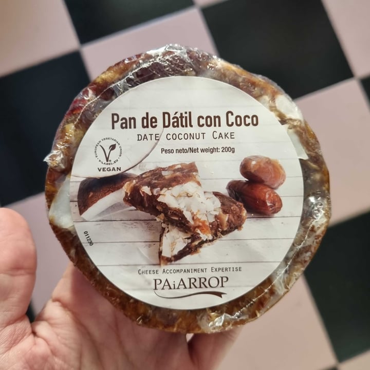 photo of Paiarrop Pan de dátiles con coco shared by @amparodegata on  05 Nov 2023 - review