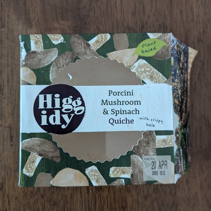 photo of Higgidy Porcini Mushroom & Spinach Quiche shared by @filter-kaapi on  03 May 2025 - review