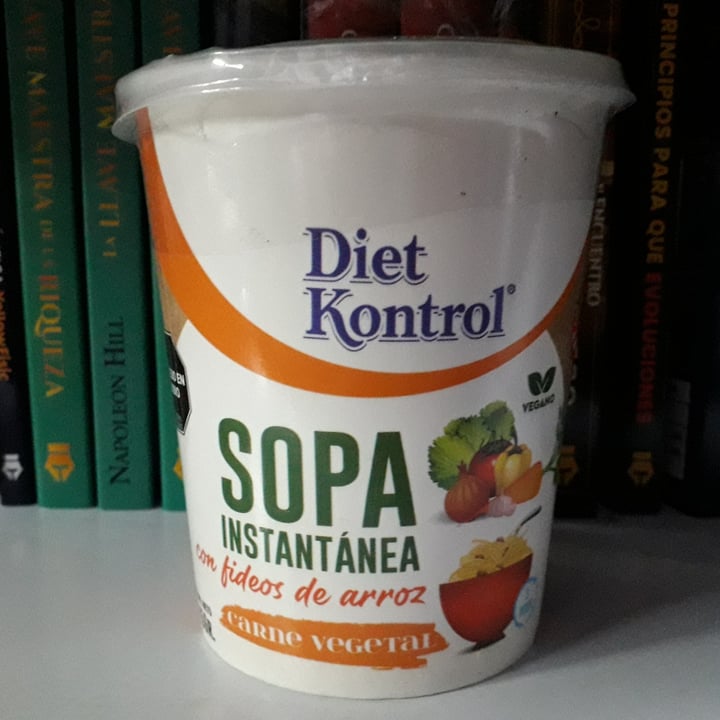 photo of Diet Kontrol Sopa instantanea carne vegeral shared by @pinkvegan85 on  12 Aug 2024 - review