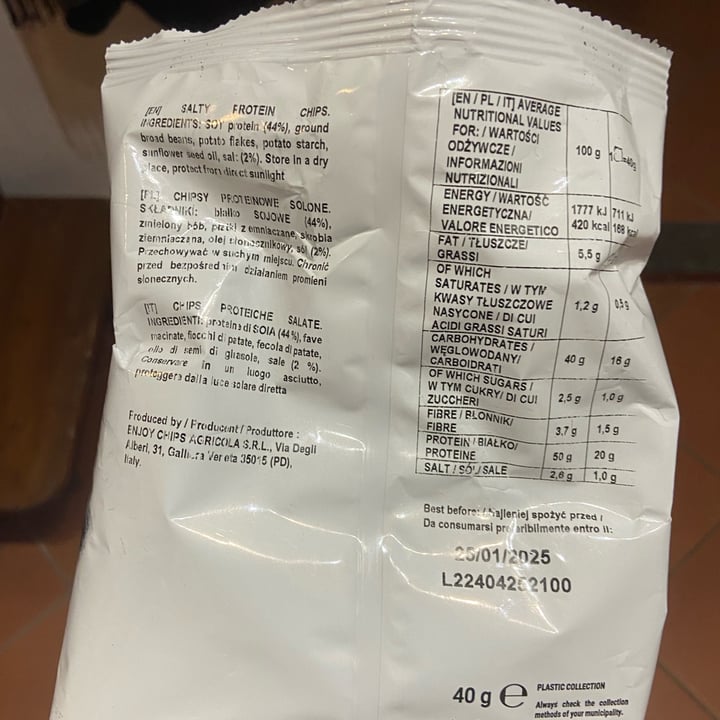 photo of Power 50% Protein Chips Salt shared by @therealnoccio on  01 May 2024 - review