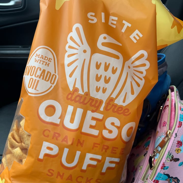 photo of Siete Family Foods queso dairy free puff snack shared by @oyanagi18 on  28 May 2025 - review