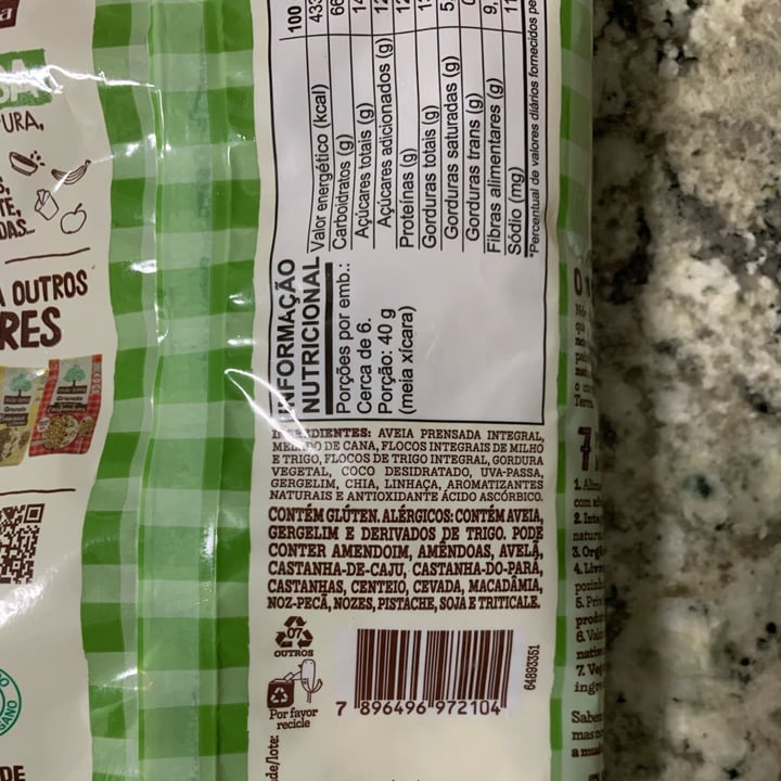 photo of Mãe Terra Granola Fruts & Mel Vegano shared by @vimauro on  14 Sep 2025 - review