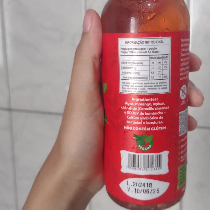 photo of KoKombucha Kombucha Sabor Morango shared by @tinawltjd on  22 Feb 2025 - review