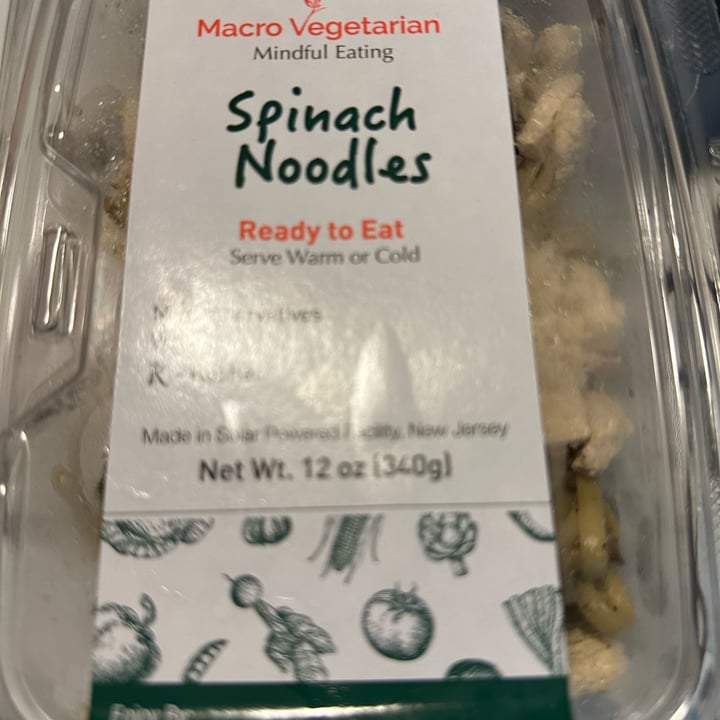 photo of Macro Vegetarian Spinach Noodles shared by @wearetheirvoice on  23 Jun 2024 - review