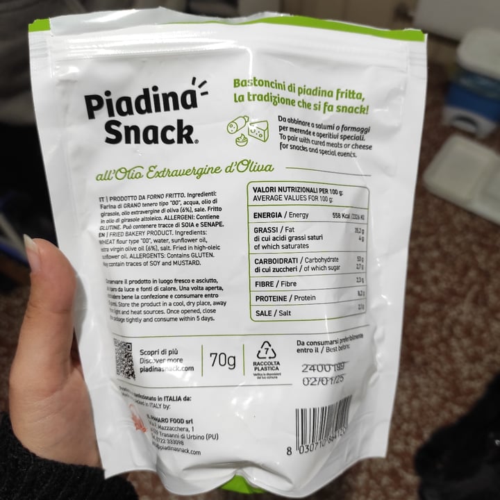 photo of Il panaro Piadina Snack shared by @saporidichiara on  04 Oct 2024 - review